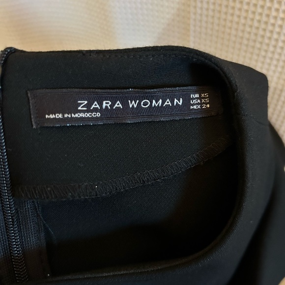 Zara Black Ruffle Mini Dress - Picture 2 of 5